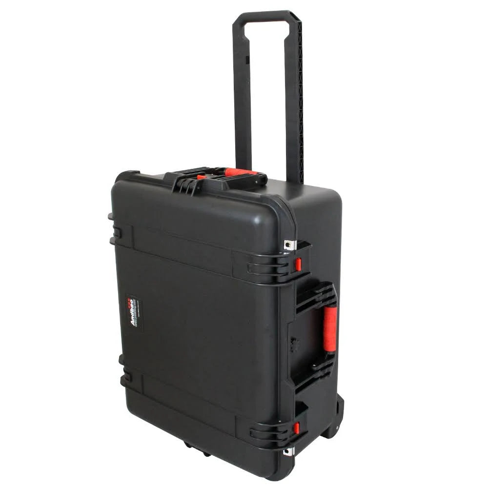 Black PP Protective Hard Carrying Case 24 x 20 x 12 in with Foam E841762