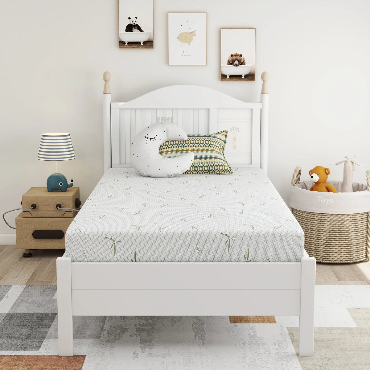 6 inch Memory Foam Mattress with Bamboo Cover P7003