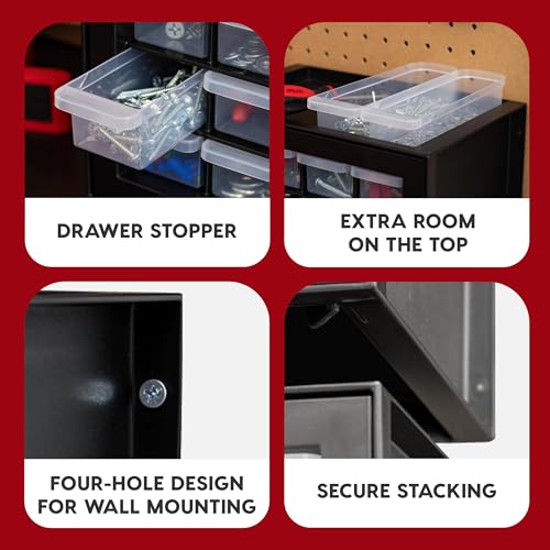 44-Drawer Black Hardware Storage Cabinet R962208
