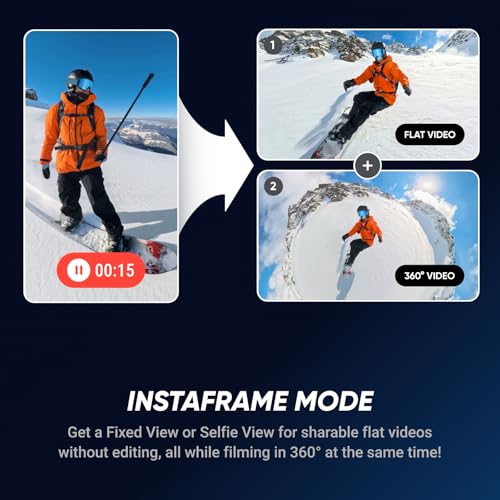 Waterproof 8K 360° Action Camera with Replaceable Lens C623172