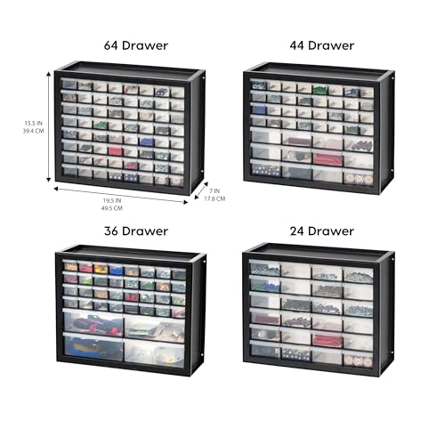 44-Drawer Black Hardware Storage Cabinet R962208