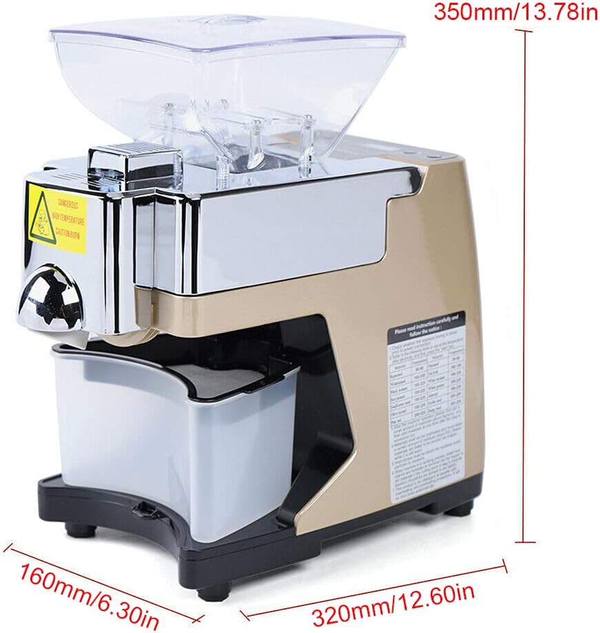 Stainless Steel 110V 450W Automatic Oil Press Machine E99252