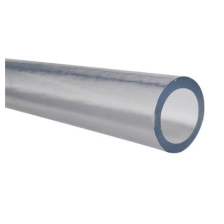 Clear Plastic Tubing, Inner Diameter 1/2 inch, Outer Diameter 3/4 inch, Length 25 ft Q914