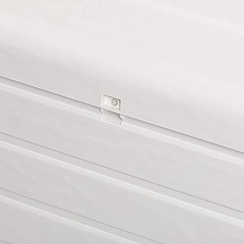 White 70 Gallon Lockable Box Chest Bench K84604