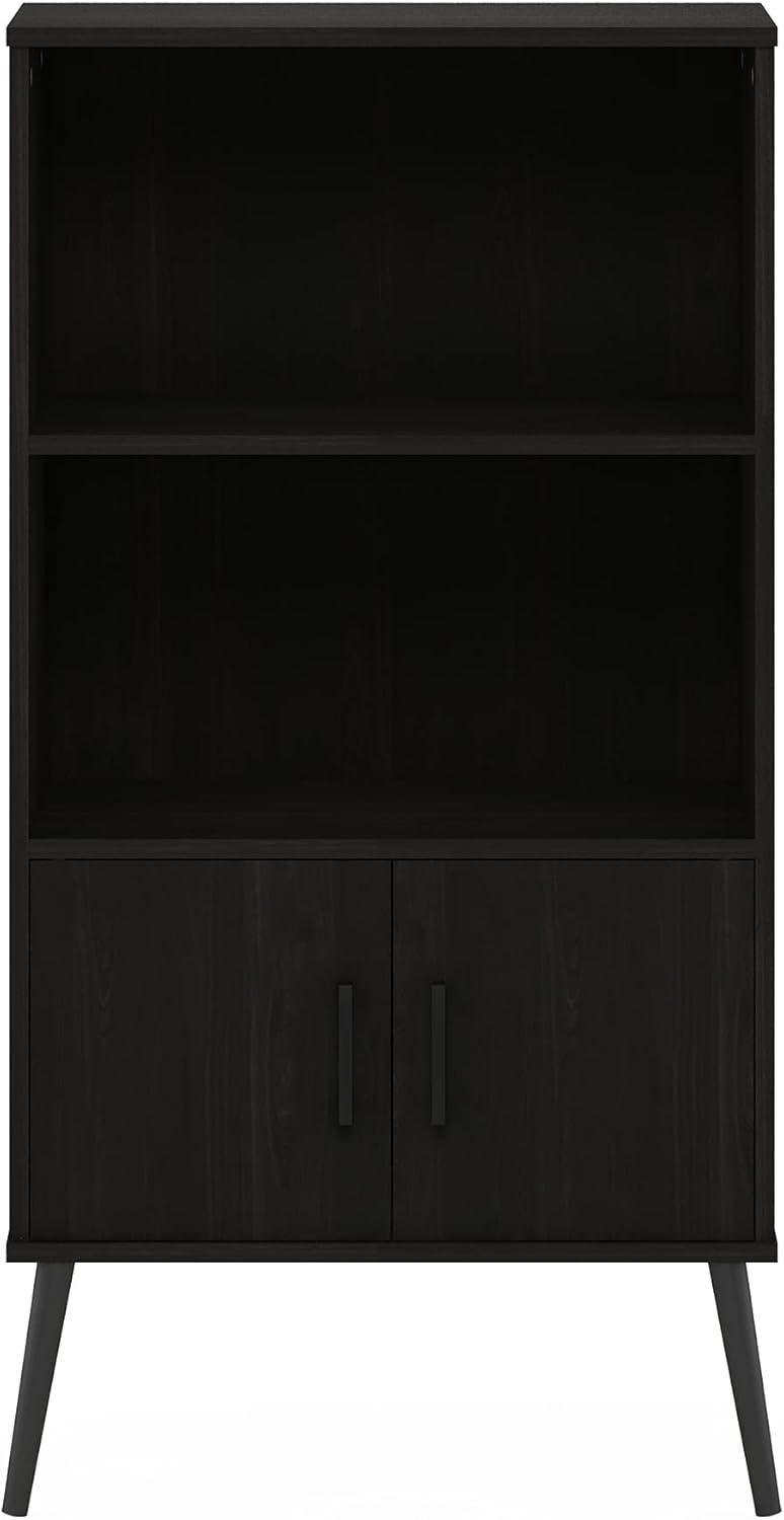 Espresso Accent Cabinet with Wood Legs V214