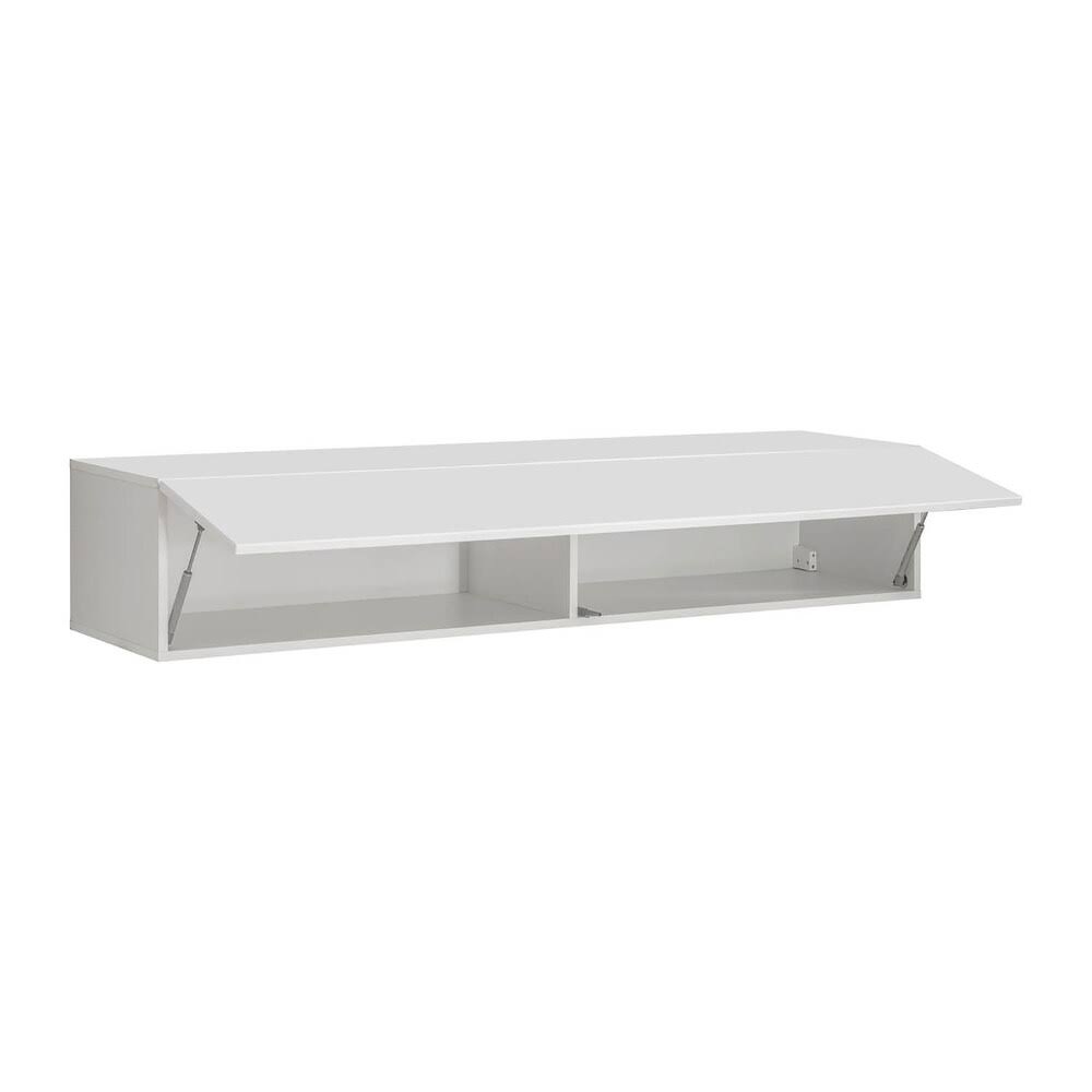 White Wall-Mounted Shelf Cabinet A82283
