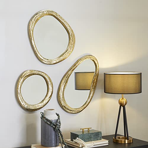 Set of 3 Silver Wall Mounted Mirrors D2196