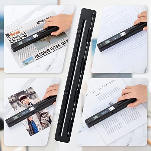 Portable Handheld Scanner for A4 Documents, 900 DPI, with 16G SD Card M84308