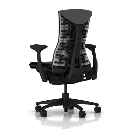 Black Balance Ergonomic Office Chair with Adjustable Arms and Carpet Casters M5647
