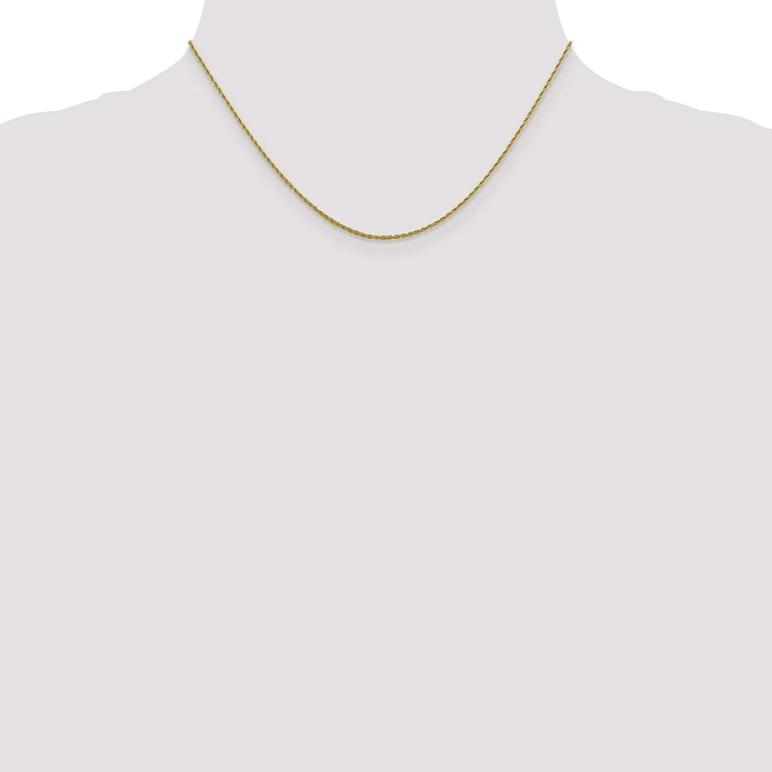 10K Yellow Gold Loose Rope Chain 16" C956