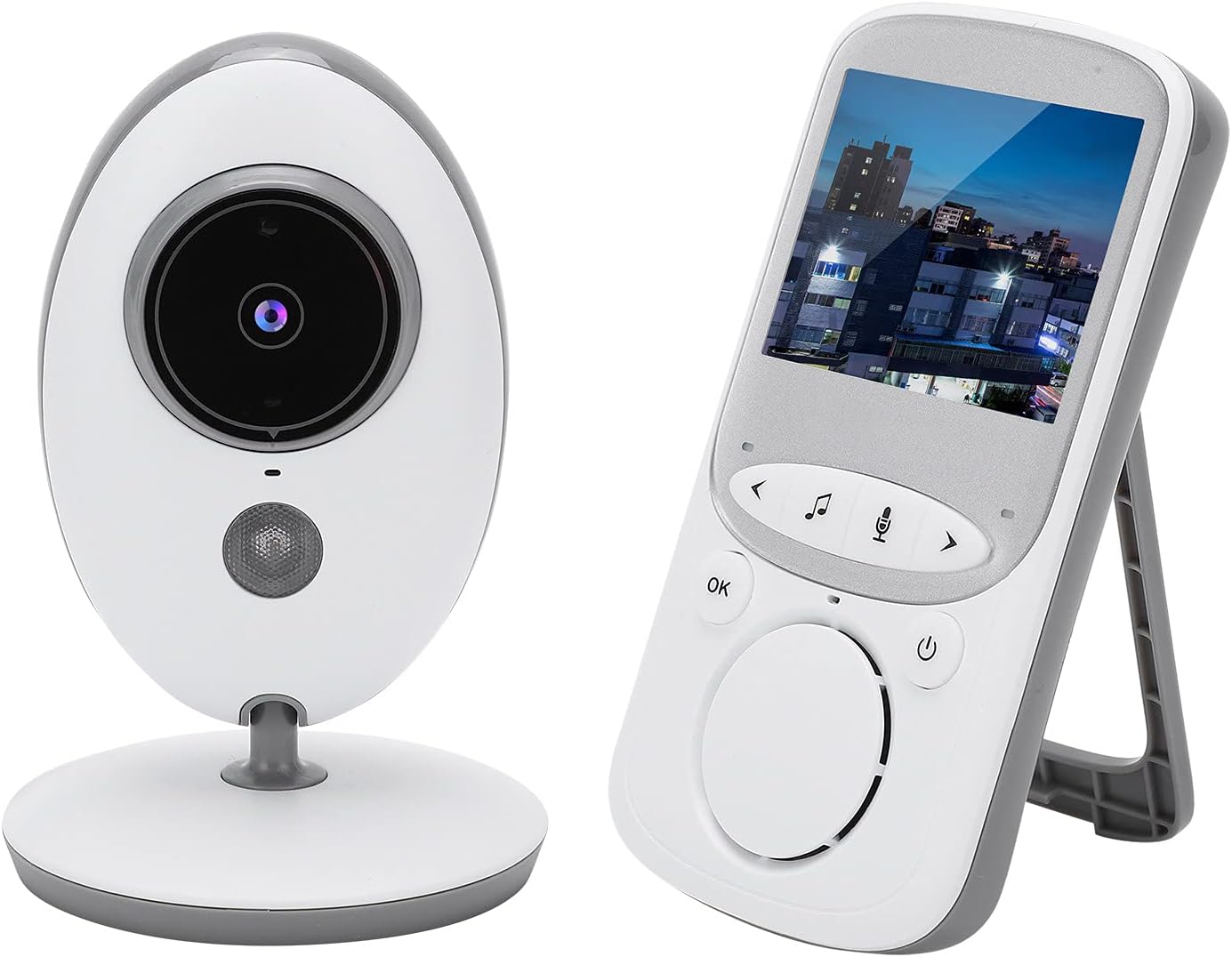 2.4in HD Baby Video Monitor with Temperature Sensor Infrared Night Vision Two-way Intercom O93101