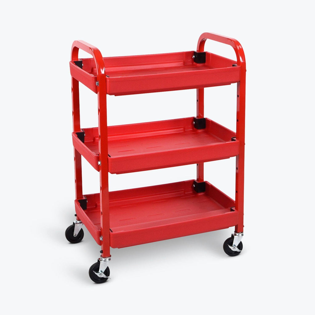 Red 3-Shelf Utility Cart Y773069