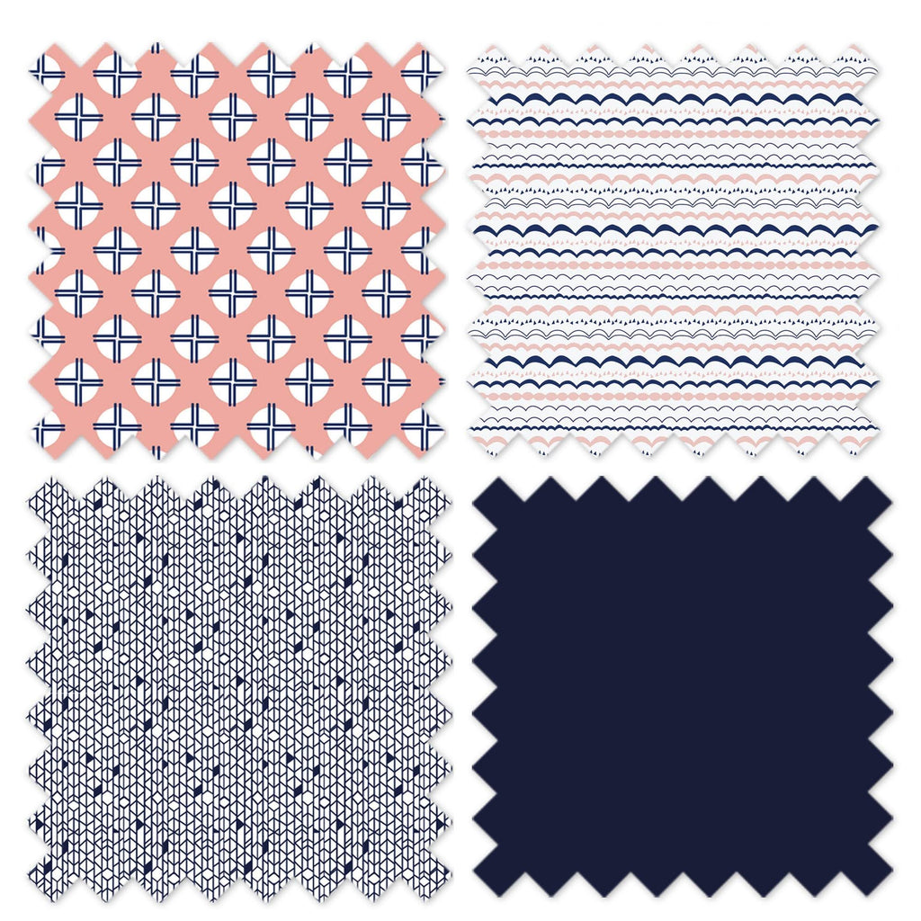 10-Piece 100% Cotton Percale Crib Bedding Set with 2 Crib Fitted Sheets P671896