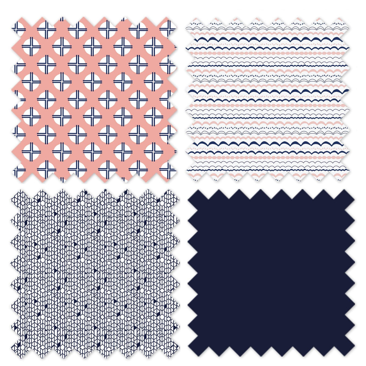 10-Piece 100% Cotton Percale Crib Bedding Set with 2 Crib Fitted Sheets P671896