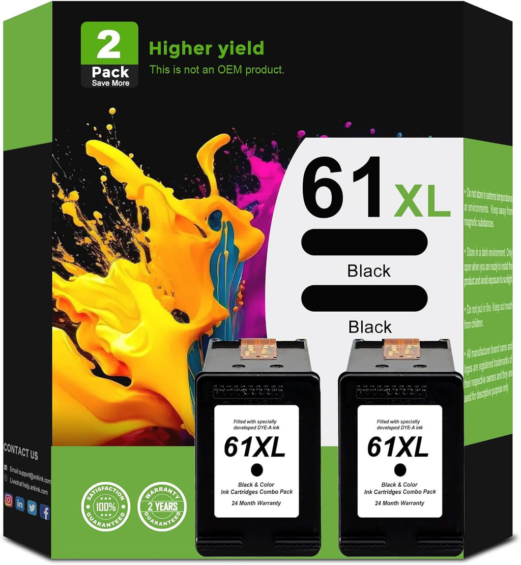 Black 2 Pack Ink Cartridges B1606