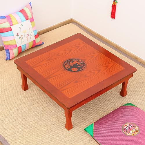 Folding Square Solid Wood Coffee Table (60cm) W534