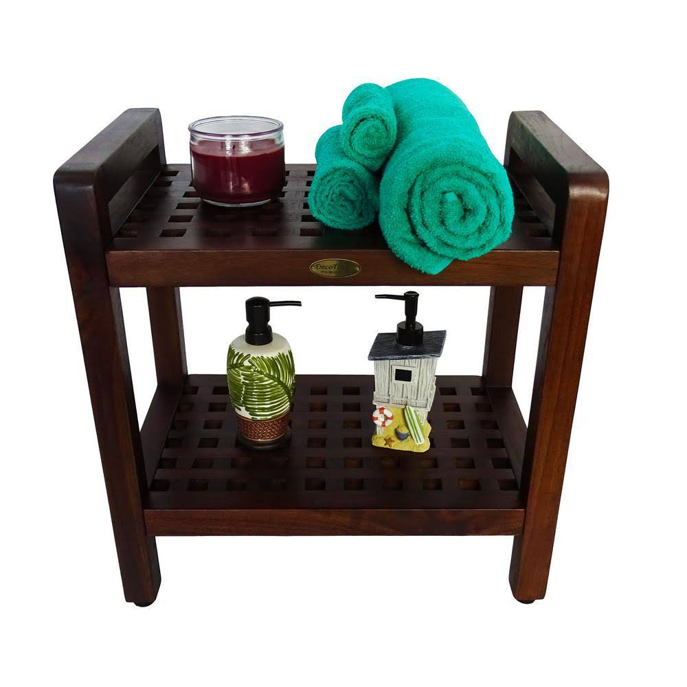 Teak Shower Bench with Handles T4276