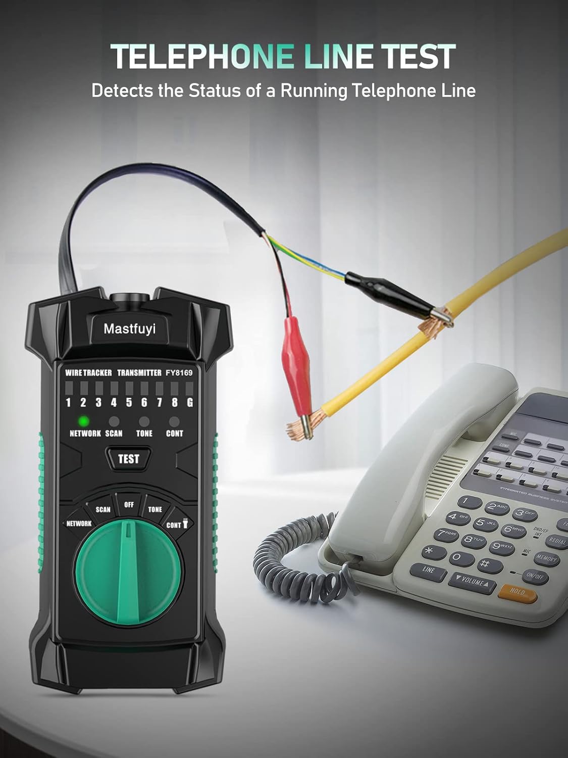 RJ11 RJ45 Network Cable Tester with Earphone, Pack of 2 C3911