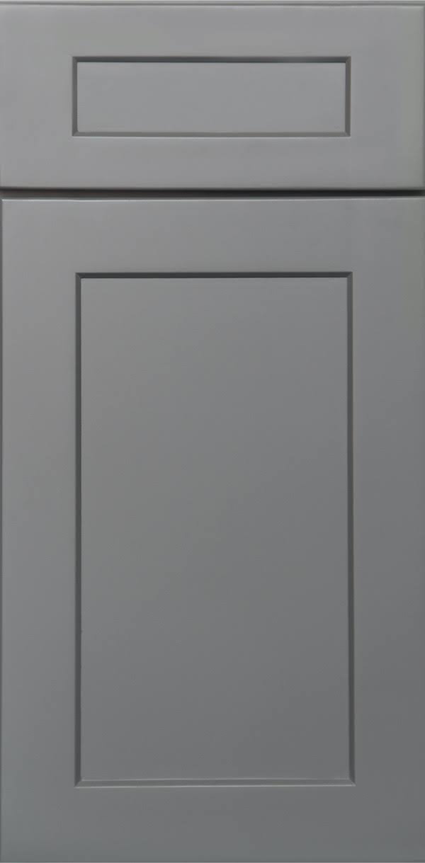 Grey 2 Drawers Base Cabinet High-Density Fiberboard X57228