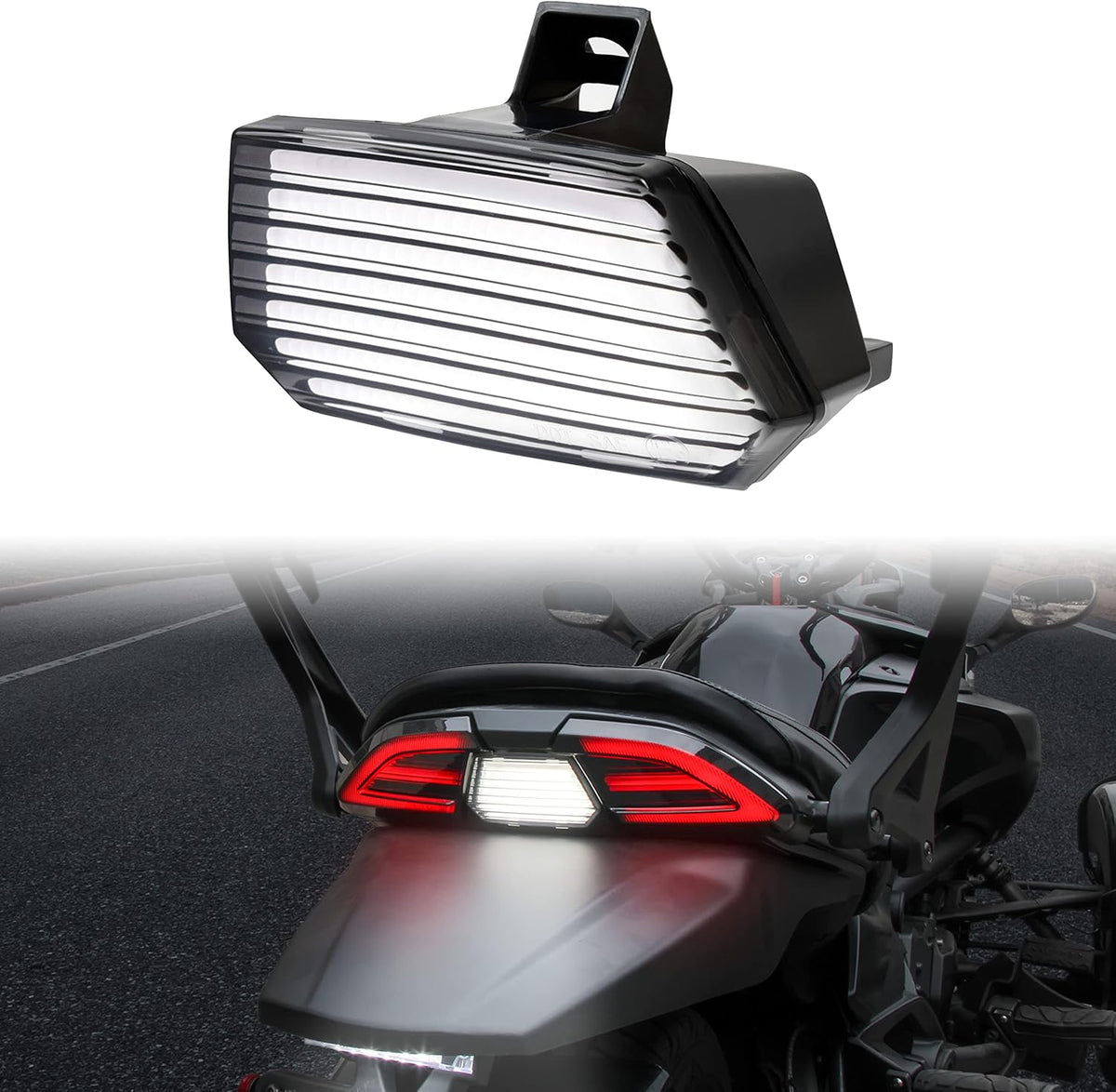 Smoked Black LED Tail Light Assembly for Can Am Spyder F3 G77160