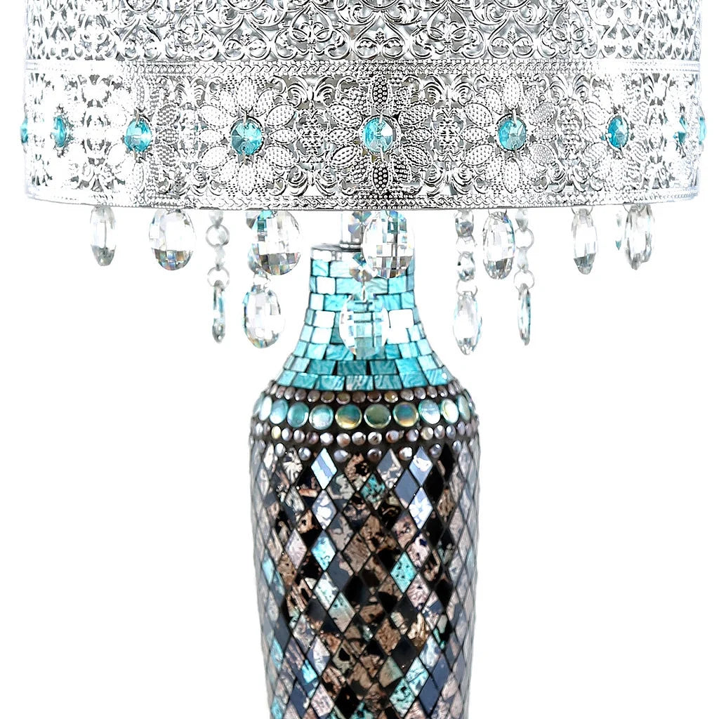 Turquoise Crystal Table Lamp K629276