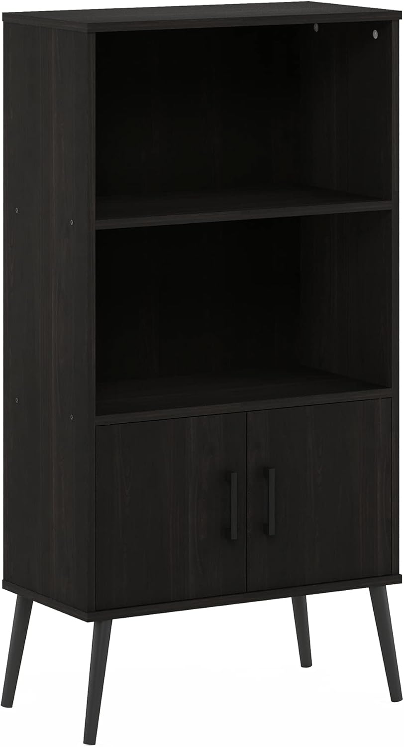 Espresso Accent Cabinet with Wood Legs V214