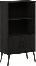 Espresso Accent Cabinet with Wood Legs V214