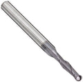 3/4x22 Diameter Single End Ball End Standard Length 2 Flute AlTiN Coated Carbide End Mill Y539