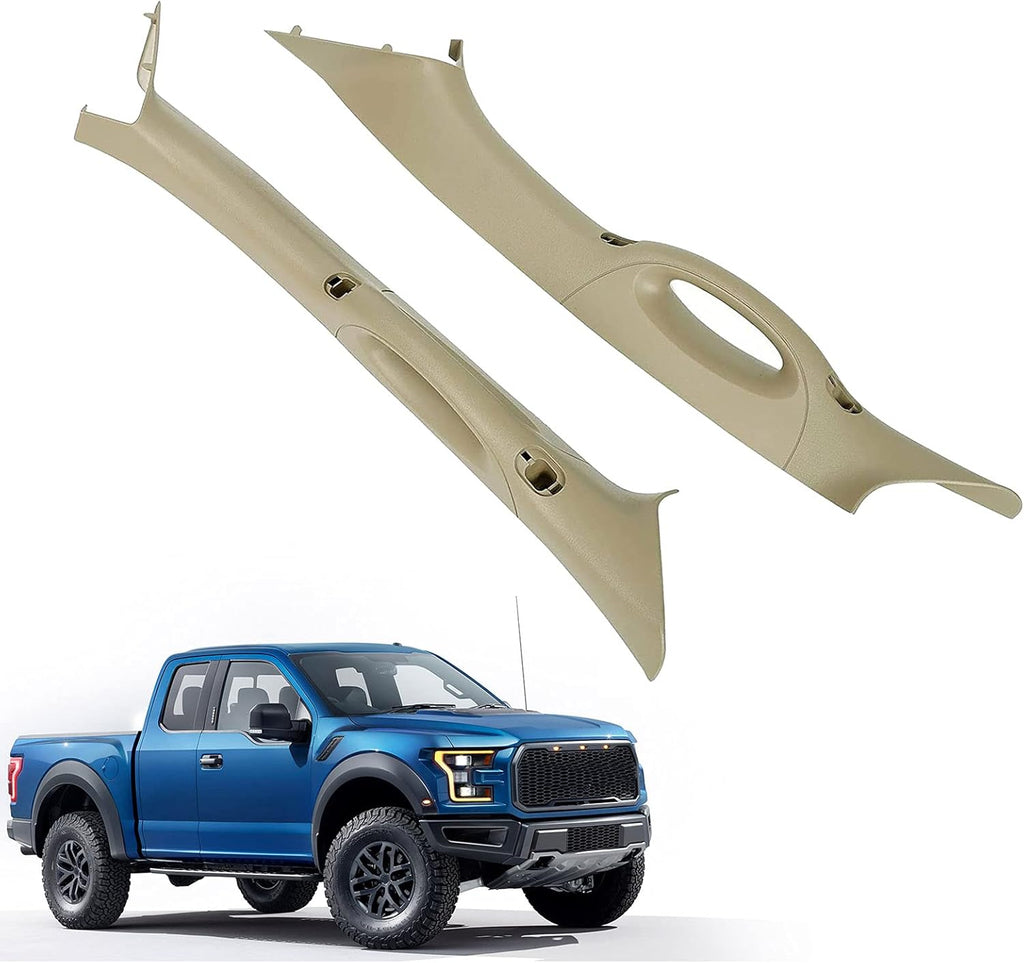 Pair of A Pillar Interior Trim Grab Handle Driver Passenger Side Compatible with 2004-2008 Ford F150 Replacement Pack of 2 B71234