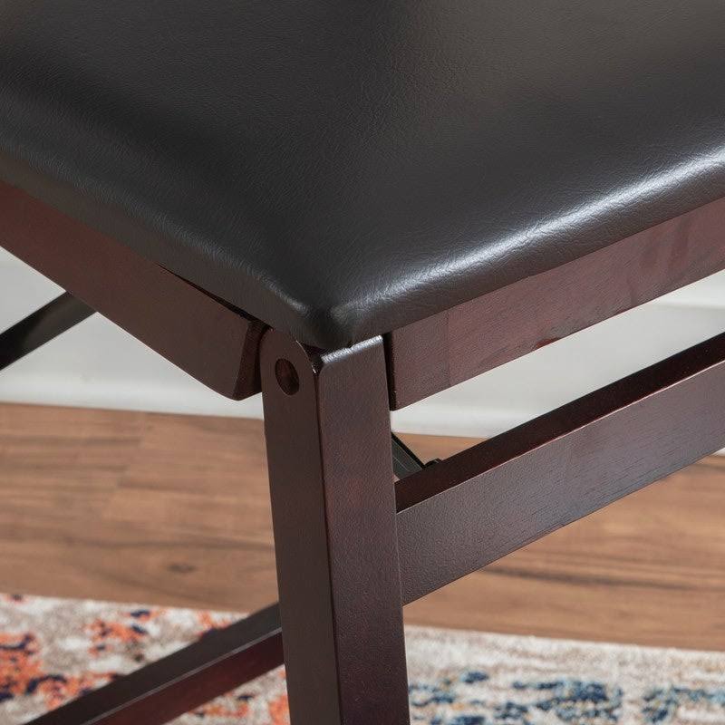 Dark Brown Folding Counter Stool F89610