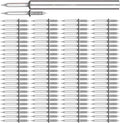 202pcs Double Head Skirting Thread Nails B96303