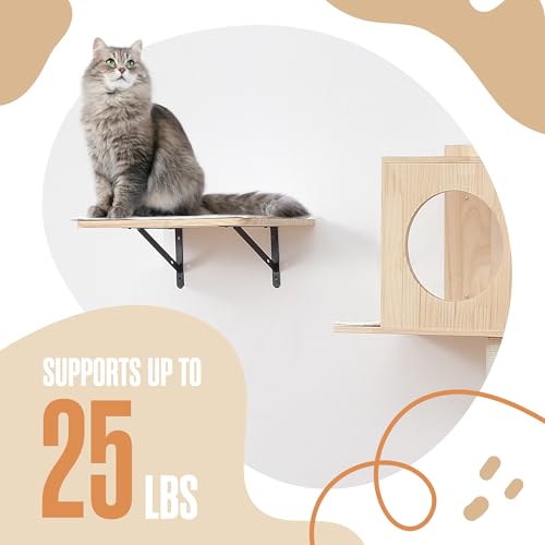 51 x 35 Inch Wall Mounted Cat Tree S786