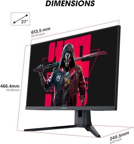 24.5” FHD VA Gaming Monitor, 170Hz, 1ms, Black V1294