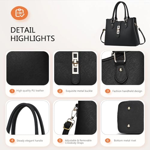 PU Leather Crossbody Tote Shoulder Bag F725201