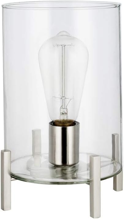 Clear Cylindrical Glass Table Lamp G280
