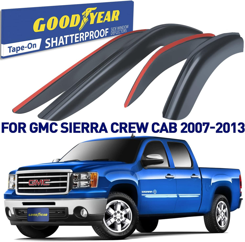 Shatterproof Tape-on Window Deflectors 4 pcs O590398