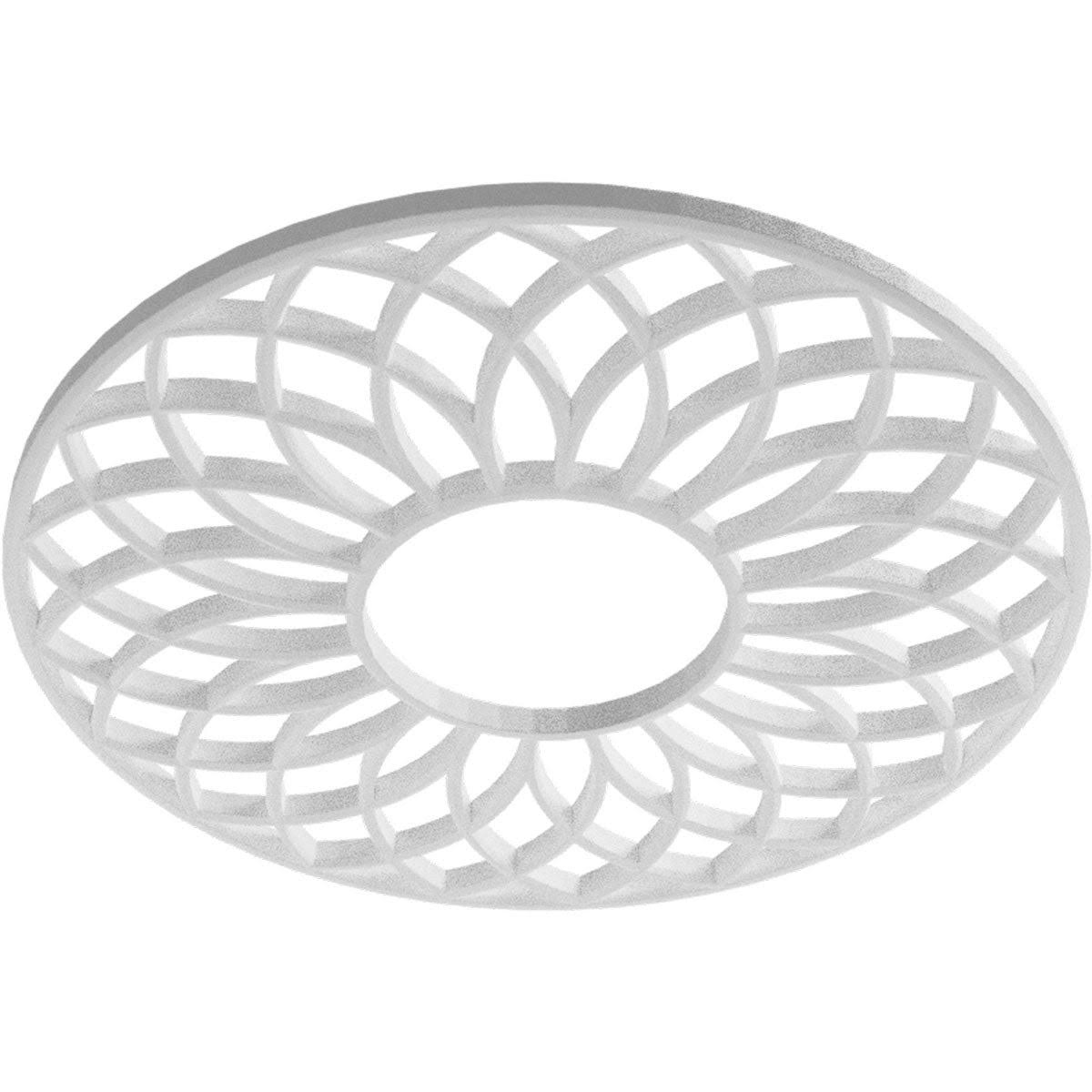 30x22OD x 10 1/4x22ID x 1x22P PVC Ceiling Medallion, Antiqued Pale Y75916