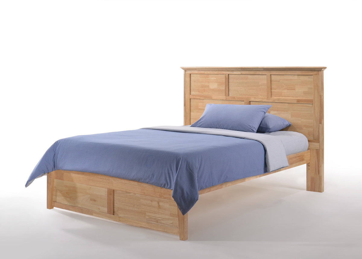 Medium Oak Twin Bed Frame H1293