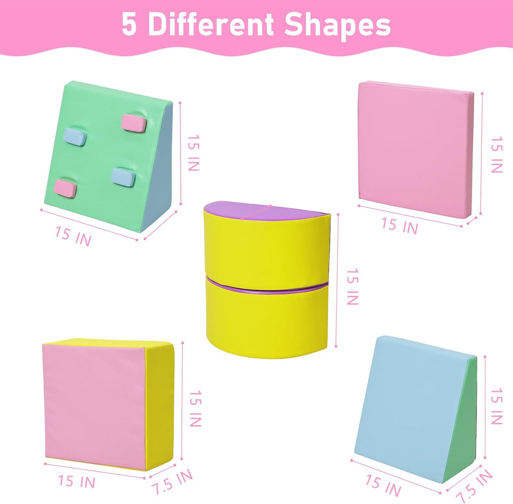 5PCS Foam Climbing Blocks Set Q9194