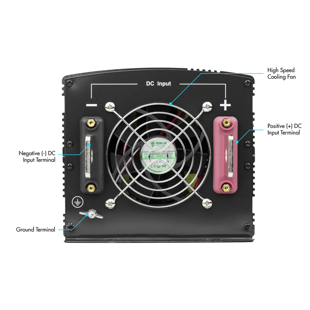 5000W Power Inverter Black W349