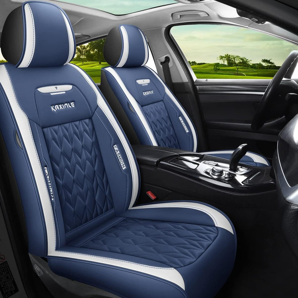 Green Faux Leather Car Seat Covers 5 Seats Full Set F82887
