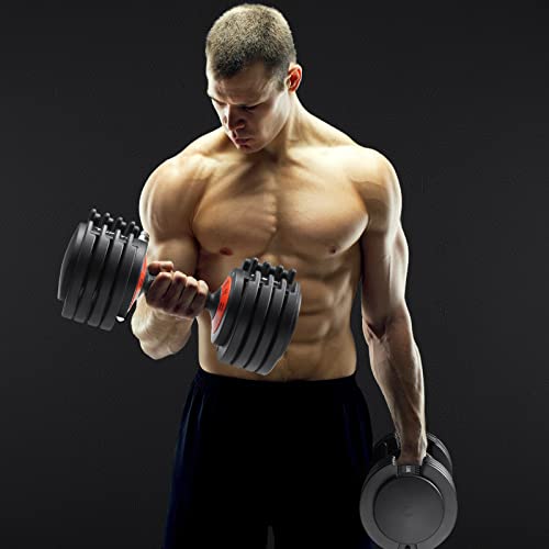 55 lbs Pair Adjustable Dumbbell F602