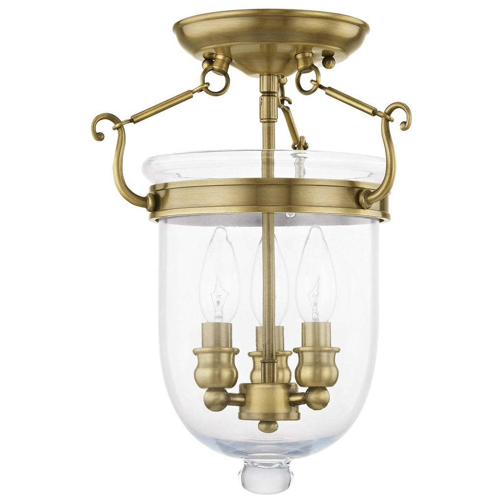 Polished Nickel 3 Light Ceiling Mount F71806