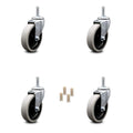 Set of 4 Rubbermaid Cart Caster Replacements N59874