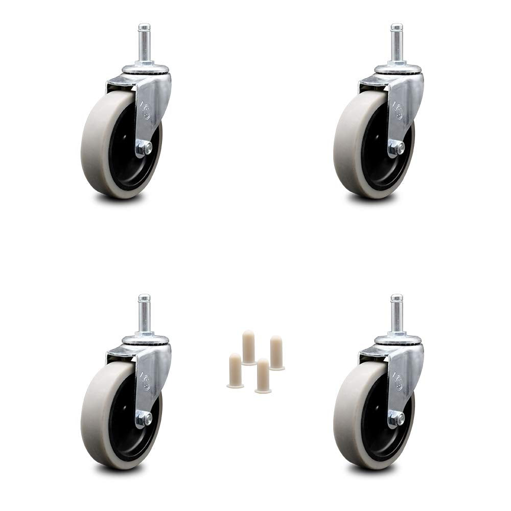 Set of 4 Rubbermaid Cart Caster Replacements N59874