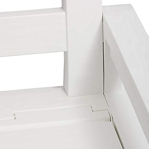 White 70 Gallon Lockable Box Chest Bench K84604