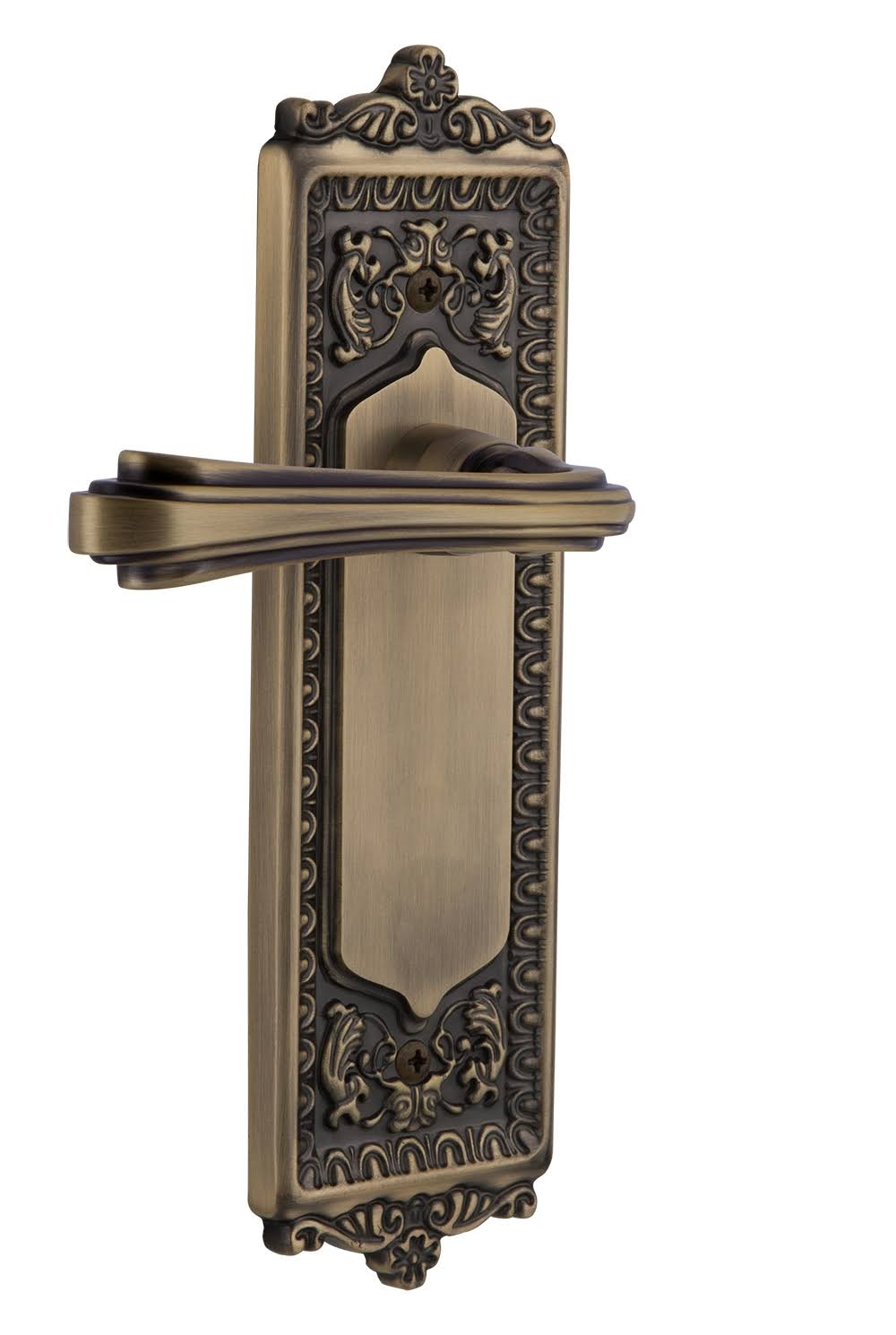 Antique Brass Privacy Door Lever Set A303922