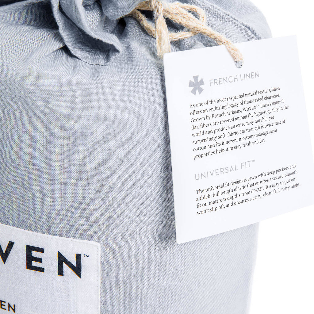 White Cal King French Linen Y124