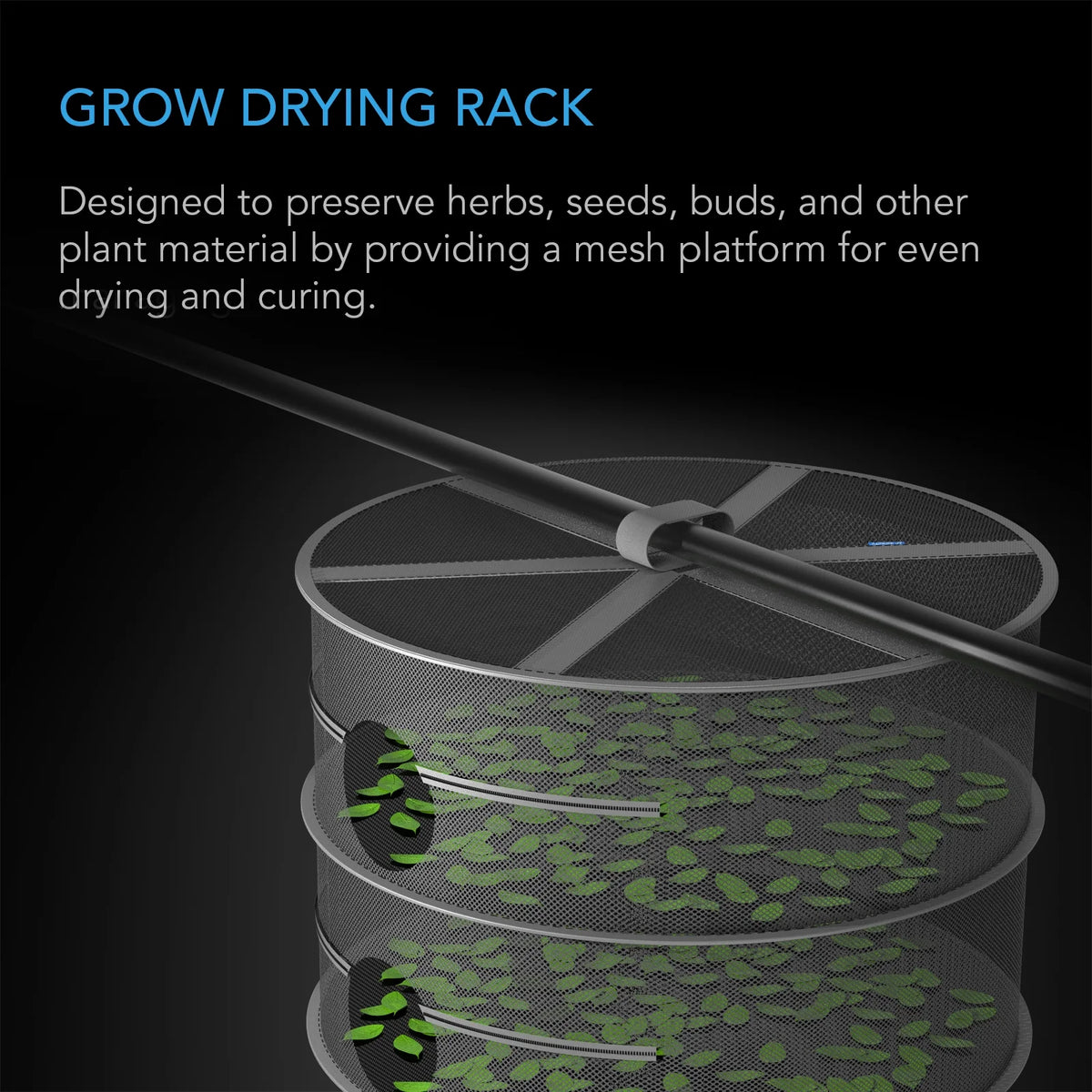 6-Layer Hanging Mesh Herb Drying Rack H5216