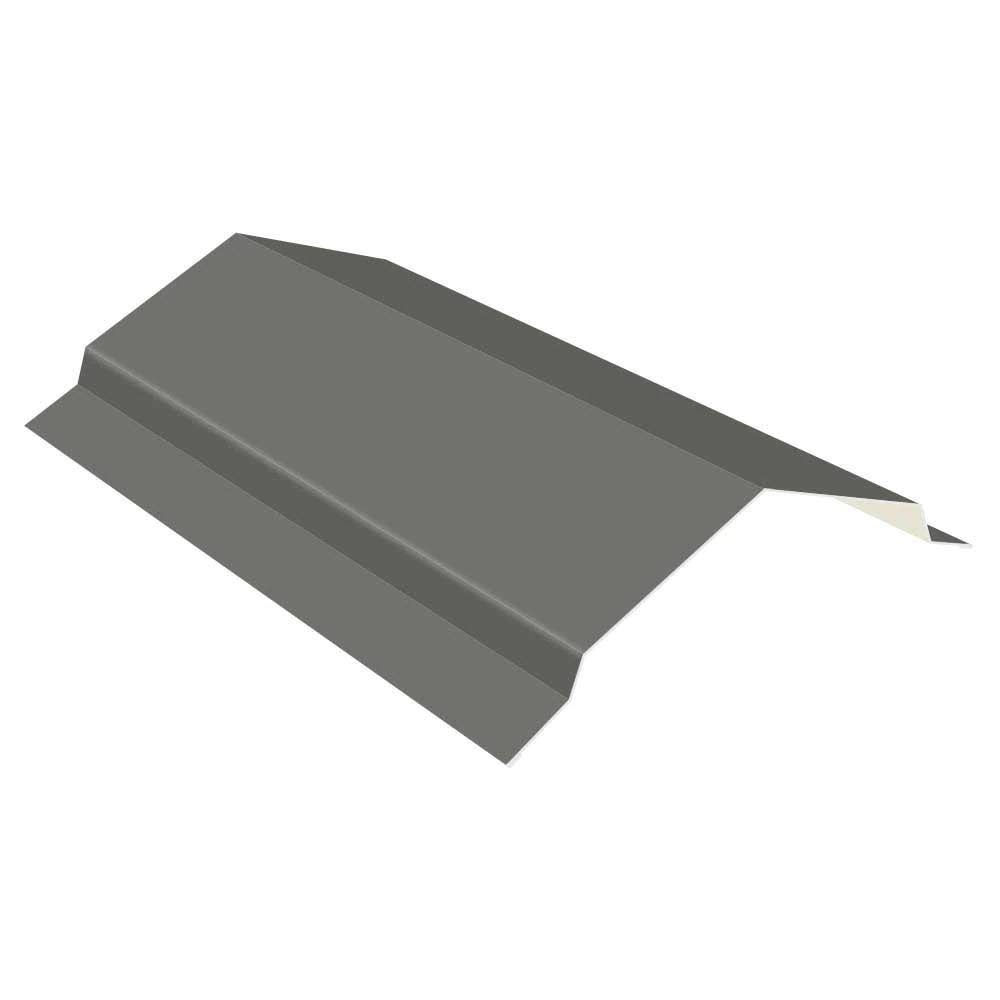 Gray 29-Gauge Galvalume Steel Ridge Cap Flashing H51422